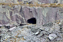 
Unidentified tunnel, probably near B5, Dinorwic Quarry, Llanberis, April 2014