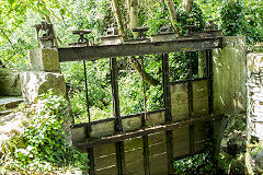 
Llangollen Mill sluice gates, July 2015