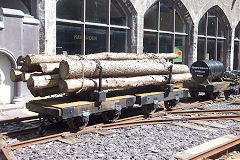 
Timber bogies, Penrhyn Castle, Bangor, July 2015