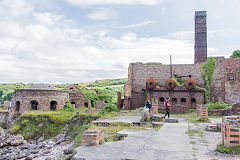 
Brick drying floorworks, Porth Wen brickworks, Anglesey, July 2015