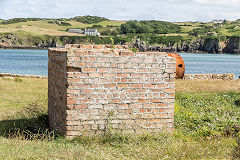 
Base of a chimney, Porth Wen brickworks, Anglesey, July 2015