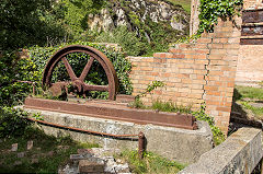 
'Thos C Fawcett' steam engine, Porth Wen brickworks, Anglesey, July 2015