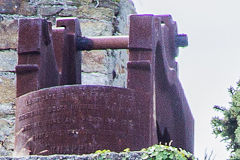 
W H Baxter's knapping machine, Porth Wen brickworks, Anglesey, July 2015