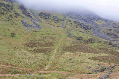 
Rhosydd Quarry incline and tramway, Gwynedd, April 2014