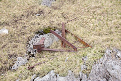 
Wooden watercourse or launder to waterwheel, Rhosydd Quarry, Gwynedd, April 2014