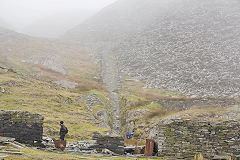 
Incline to Quarry, Rhosydd Quarry, Gwynedd, April 2014