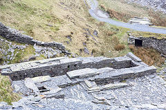 
Waterwheel pit, Rhosydd Quarry, Gwynedd, April 2014