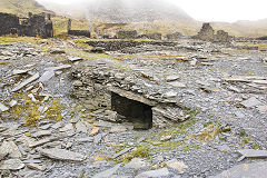 
Dressing floor and workshops, Rhosydd Quarry, Gwynedd, April 2014