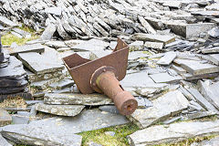 
Dressing floor ironmongery, Rhosydd Quarry, Gwynedd, April 2014