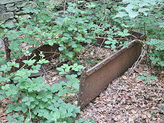 
Body of a slate wagon near the Panorama viewpoint, Barmouth, June 2021