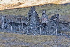 
Cottages to the West of the Dressing Mill, Cwmystwyth, December 2016