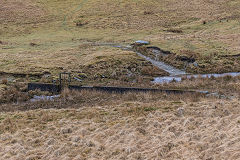 
Sluice on Nant Gwynllyn, April 2018