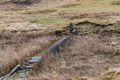 
Sluice on Nant Gwynllyn, April 2018