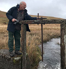 
Sluice on Nant Gwynllyn, April 2018