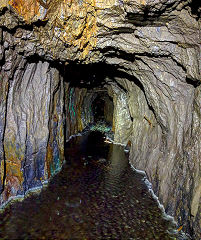 
Ystrad Einion Copper Mine, January 2019 © Photo courtesy of Gwent Caving Club