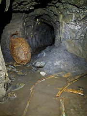 
Ystrad Einion Copper Mine, January 2019 © Photo courtesy of Gwent Caving Club