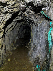 
Ystrad Einion Copper Mine, January 2019 © Photo courtesy of Gwent Caving Club