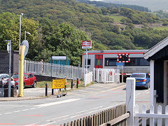 
A '158' arriving at Fairbourne Station, June 2021