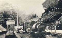 
No 3 leaving Pont Evans, Corris Railway, August 1939