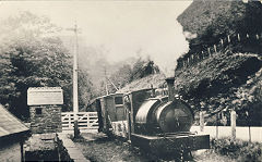 
No 3 leaving Pont Evans, Corris Railway, August 1939