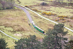 
No 3 'Dolbadarn', HE1430 of 1922 and train, Llanberis Lake Railway, April 2014