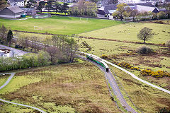 
No 3 'Dolbadarn', HE1430 of 1922 and train, Llanberis Lake Railway, April 2014