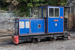 
No 7 'Topsy' or 'Coed Gorau', RH 441427 of 1961, Llanberis Lake Railway, July 2018