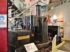 
'George Henry' built in 1877 for Penrhyn quarry at Tywyn Museum, June 2021