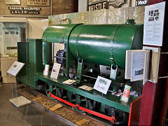 
Baguley '774' from Oakeley Quarry, Blaenau Ffestiniog at Tywyn Museum, June 2021