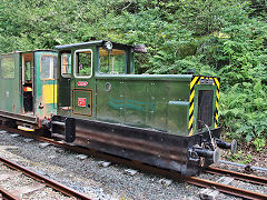 
'11 Trecwn' at Nant Gwernol Station, Talyllyn Railway, June 2021