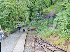 
The end of the line at Nant Gwernol Station, Talyllyn Railway, June 2021