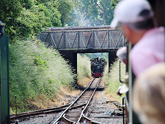 
'7 Tom Rolt' approaching Pendre, Talyllyn Railway, June 2021