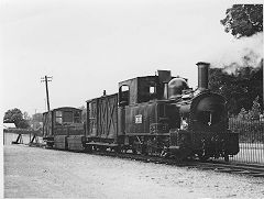 
822 The Earl, Welshpool and Llanfair Railway, in the 1950s