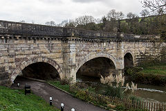 
The Avoncliff Aqueduct on the Kennet and Avon Canal at Bradford-on-Avon, December 2019