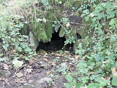 Flue to the right of the footpath, St Cuthberts, August 2024