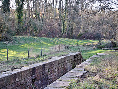 Combe Hay between locks 10 and 9 from lock 11, March 2022
