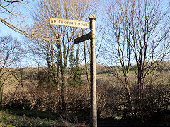 Combe Hay 'Somerset County Council' fingerpost, March 2022