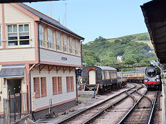 BR '75014' at Kingsweir Station, June 2022