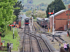 '7903 Foremarke Hall' arrives at Toddington, April 2024