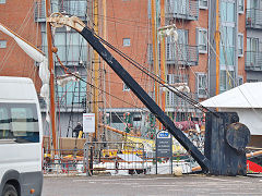 Gloucester Docks hand cranes, April 2024