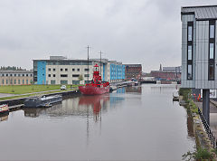 Lightship 'LV14 Sula' at Gloucester Docks, April 2024