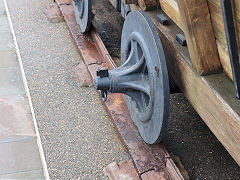 Recreation of the Gloucester and Cheltenham Tramroad on original route and track, Gloucester, April 2024