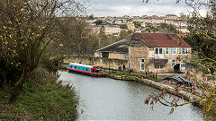 
The Kennet and Avon Canal at Bradford-on-Avon, December 2019