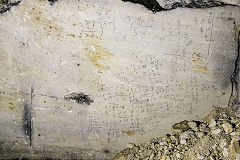 Kingsdown Quarry writing, August 2020'
