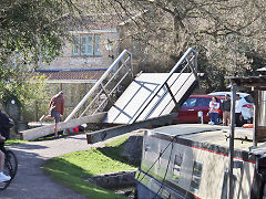 Somerset Coal Canal basin, Limpley Stoke, March 2022