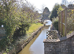 Somerset Coal Canal basin, Limpley Stoke, March 2022