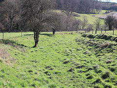 SCC canal bed above the viaduct, Midford, March 2022