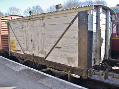 RNAD van at Midsomer Norton Station, March 2022