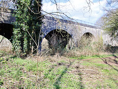 The SDJR trackbed from Midsomer Norton Station towards Radstock, March 2022