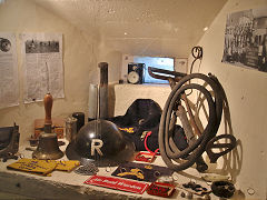 
The WW2 pillbox at Midsomer Norton Station, March 2022